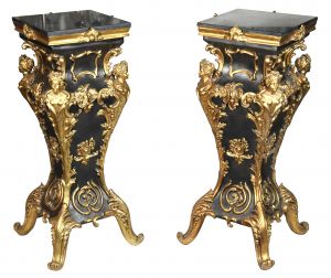 Pair of Ornate Pedestals (ANT-SR111)